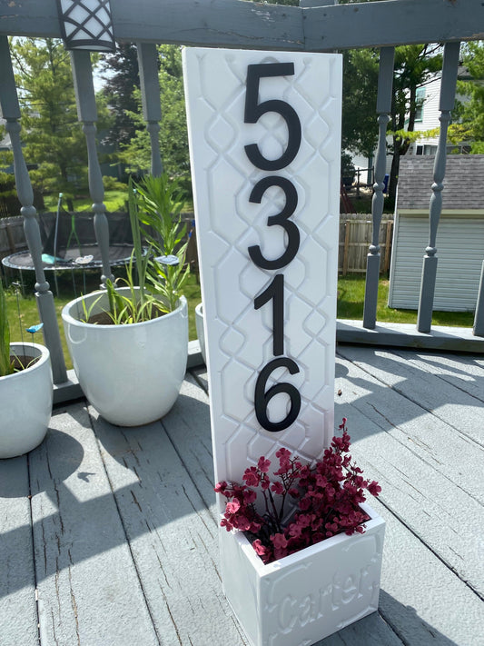 Custom House Number Sign | Outdoor Address Plaque | Personalized Wooden Yard & Porch Decor