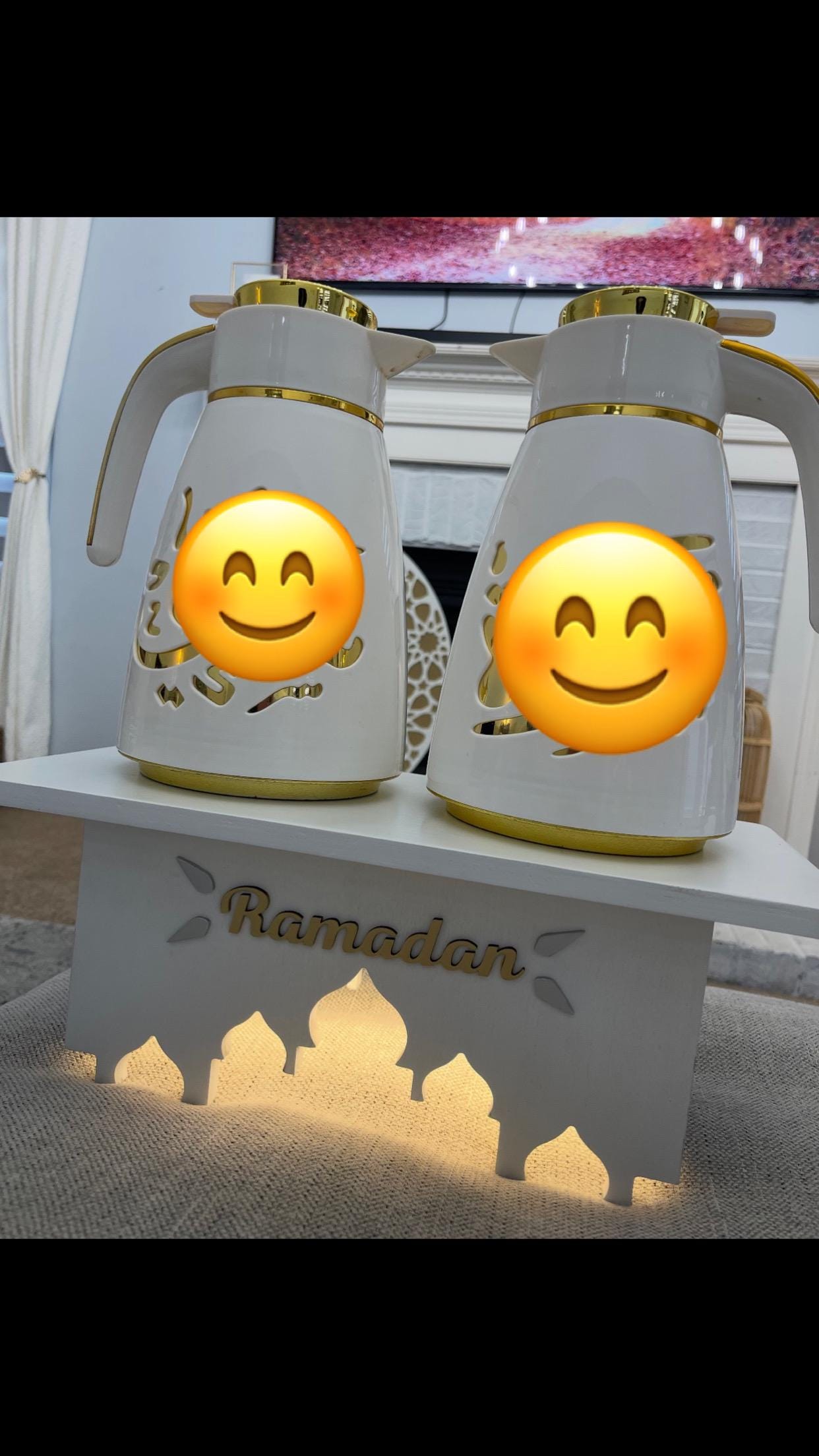 Islamic Ramadan serving tray