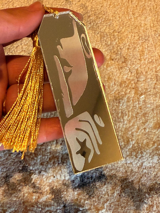 Luxury Silhouette Bookmark – Laser Cut Acrylic, Gift for Book Lovers