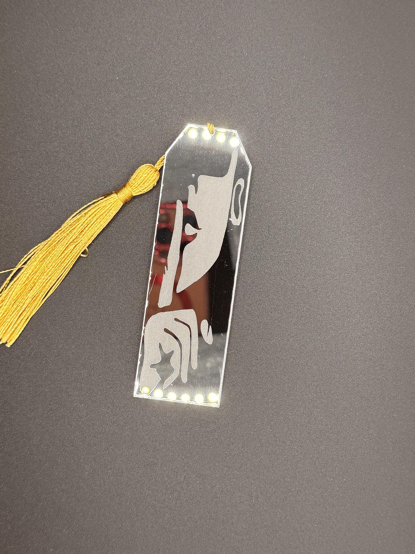 Luxury Silhouette Bookmark β Laser Cut Acrylic, Gift for Book Lovers