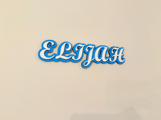 Custom Layered Wooden Name Sign – Personalized Nursery Wall Décor – Kids Room Letters – Baby Shower Gift – Free Shipping