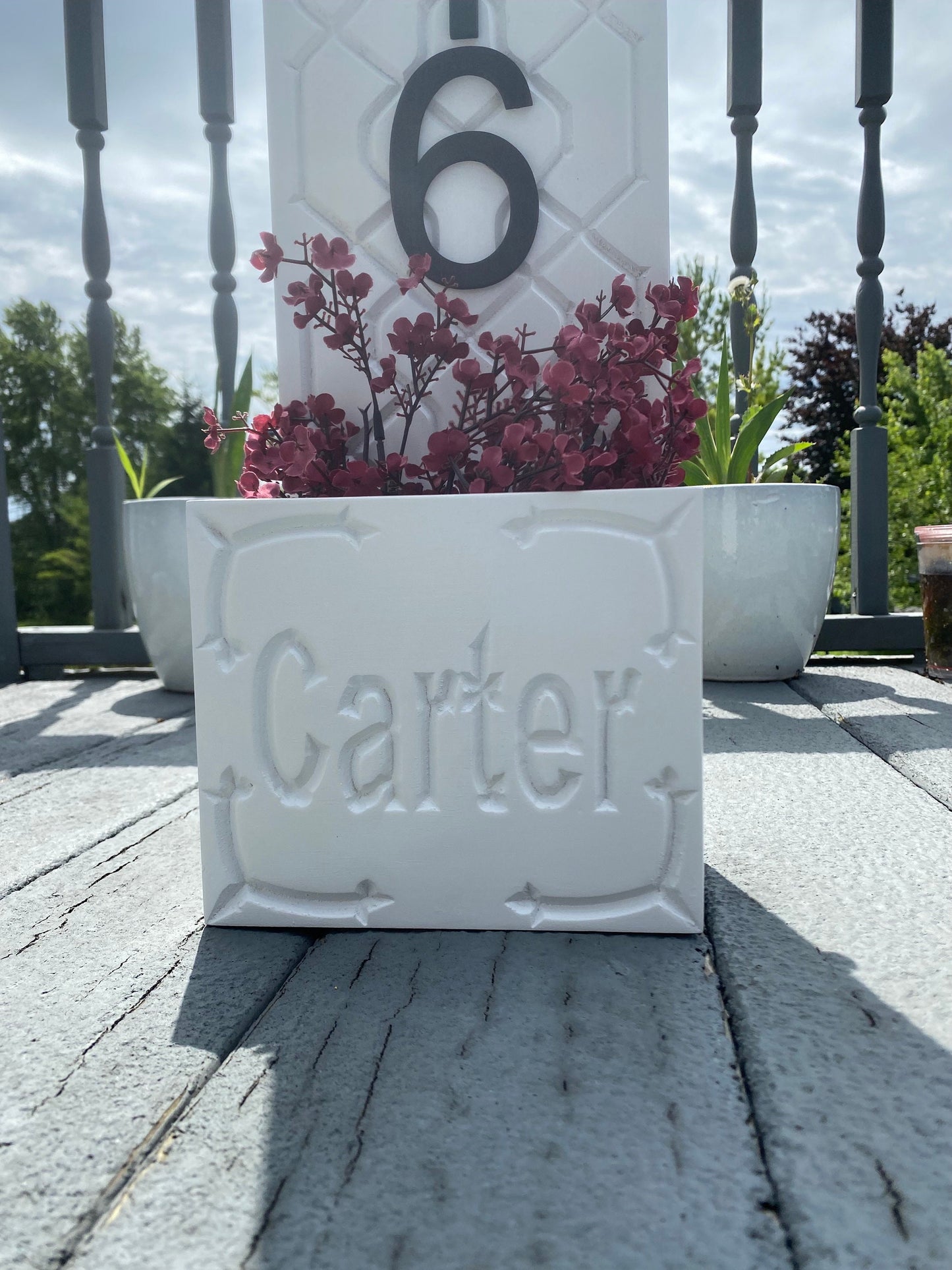 Custom House Number Sign | Outdoor Address Plaque | Personalized Wooden Yard & Porch Decor