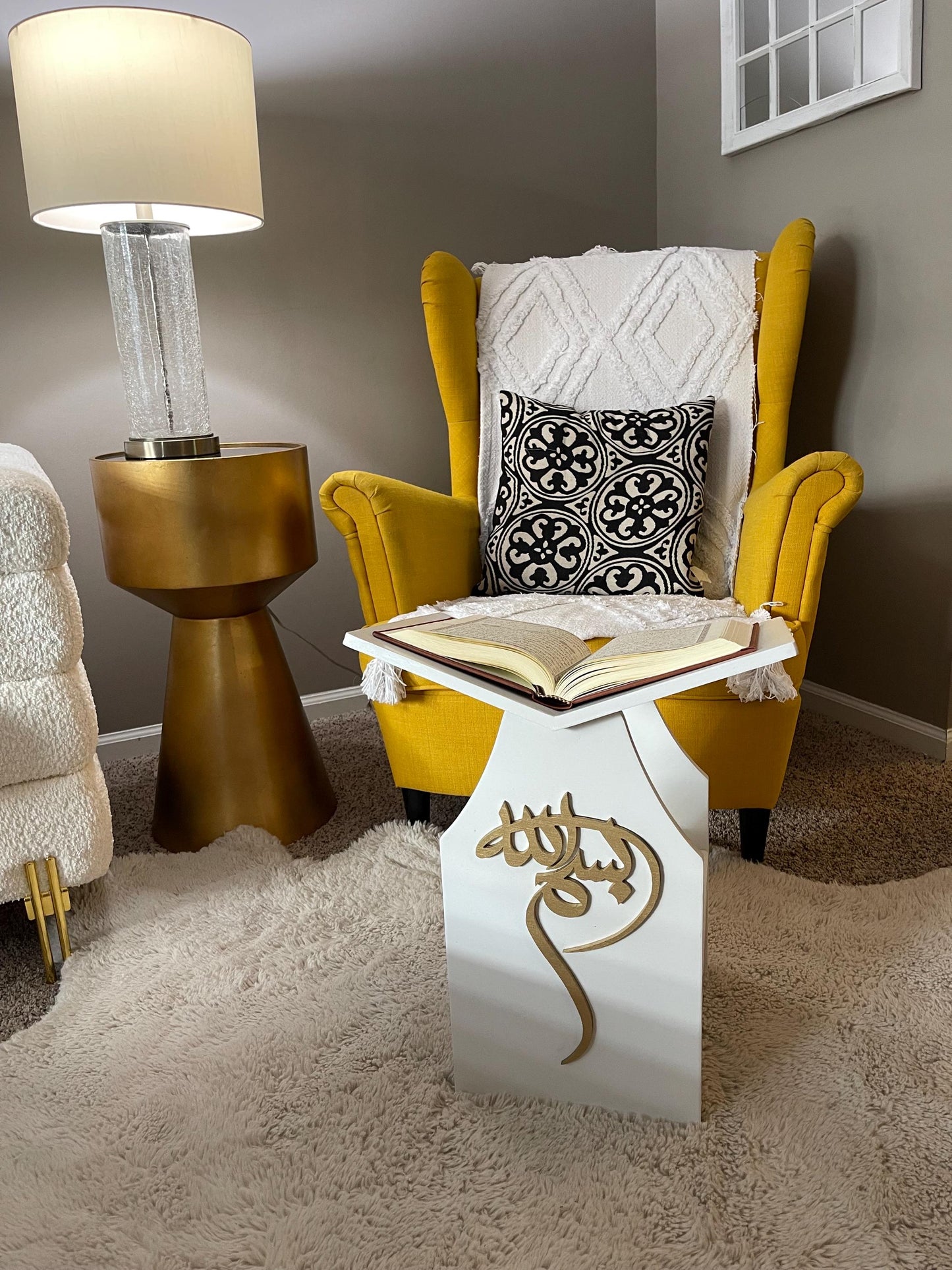 Islamic Quran holder with Shelf