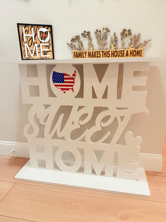 USA Entry table decor