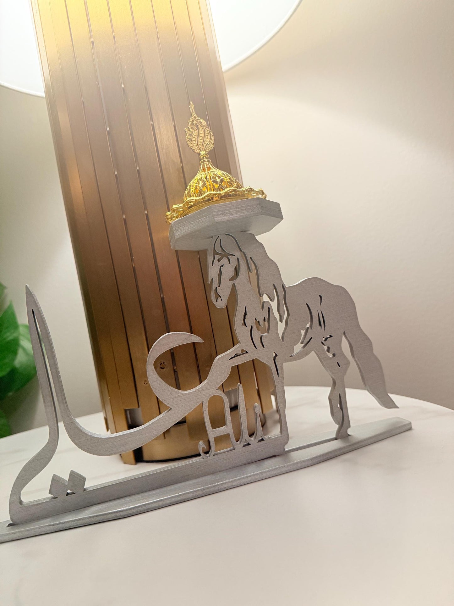 Personalized Wooden Horse Incense Burner | Custom Arabic Name Mabkhara | Handmade Wood Incense Holder & Unique Home Décor Gift