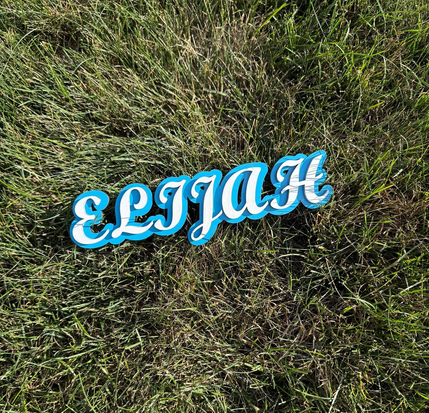 Custom Layered Wooden Name Sign – Personalized Nursery Wall Décor – Kids Room Letters – Baby Shower Gift – Free Shipping