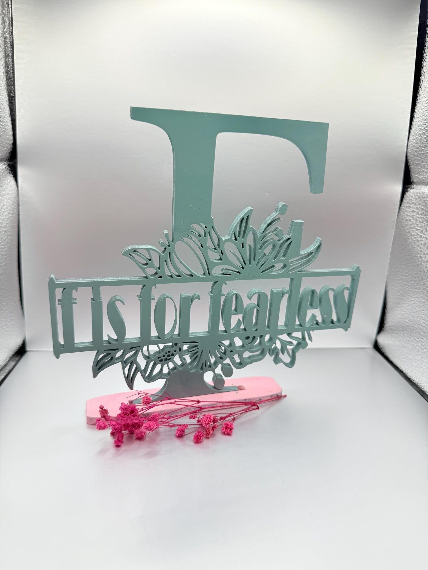 Personalized Wooden Letter Decor – Custom Initial & Phrase | Kids Room Gift