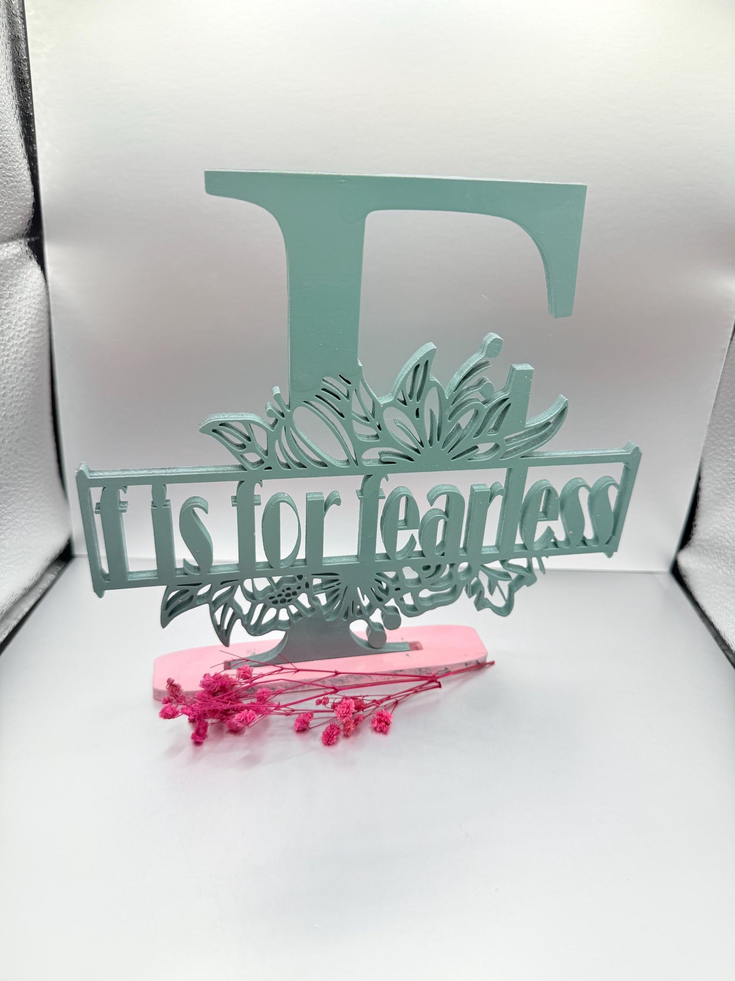 Personalized Wooden Letter Decor – Custom Initial & Phrase | Kids Room Gift