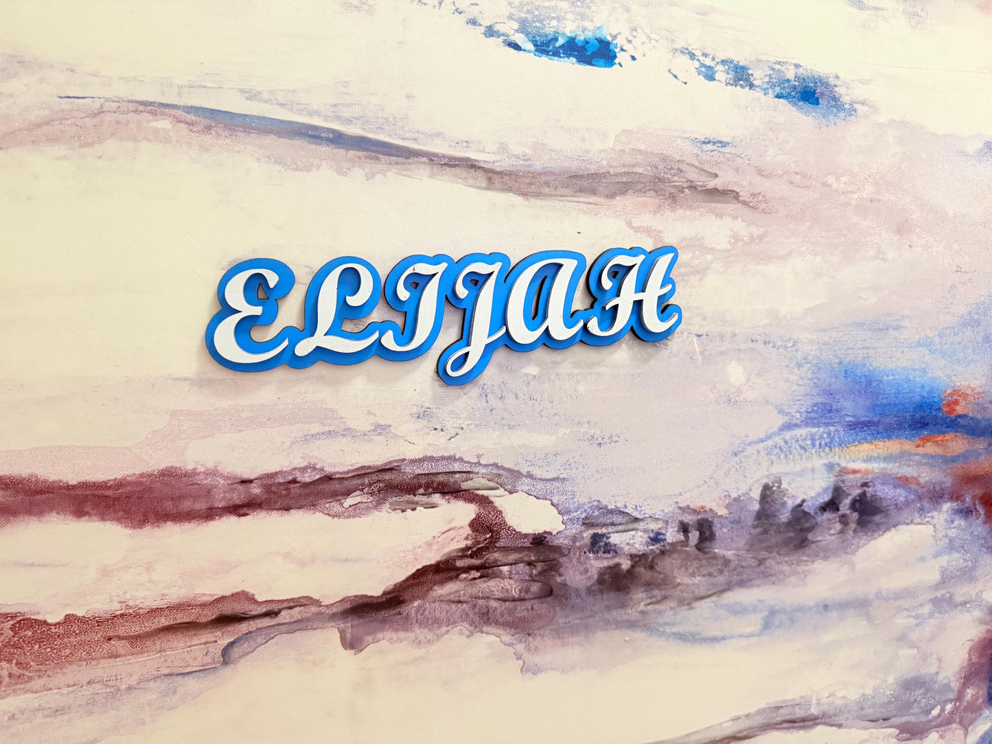 Custom Layered Wooden Name Sign – Personalized Nursery Wall Décor – Kids Room Letters – Baby Shower Gift – Free Shipping