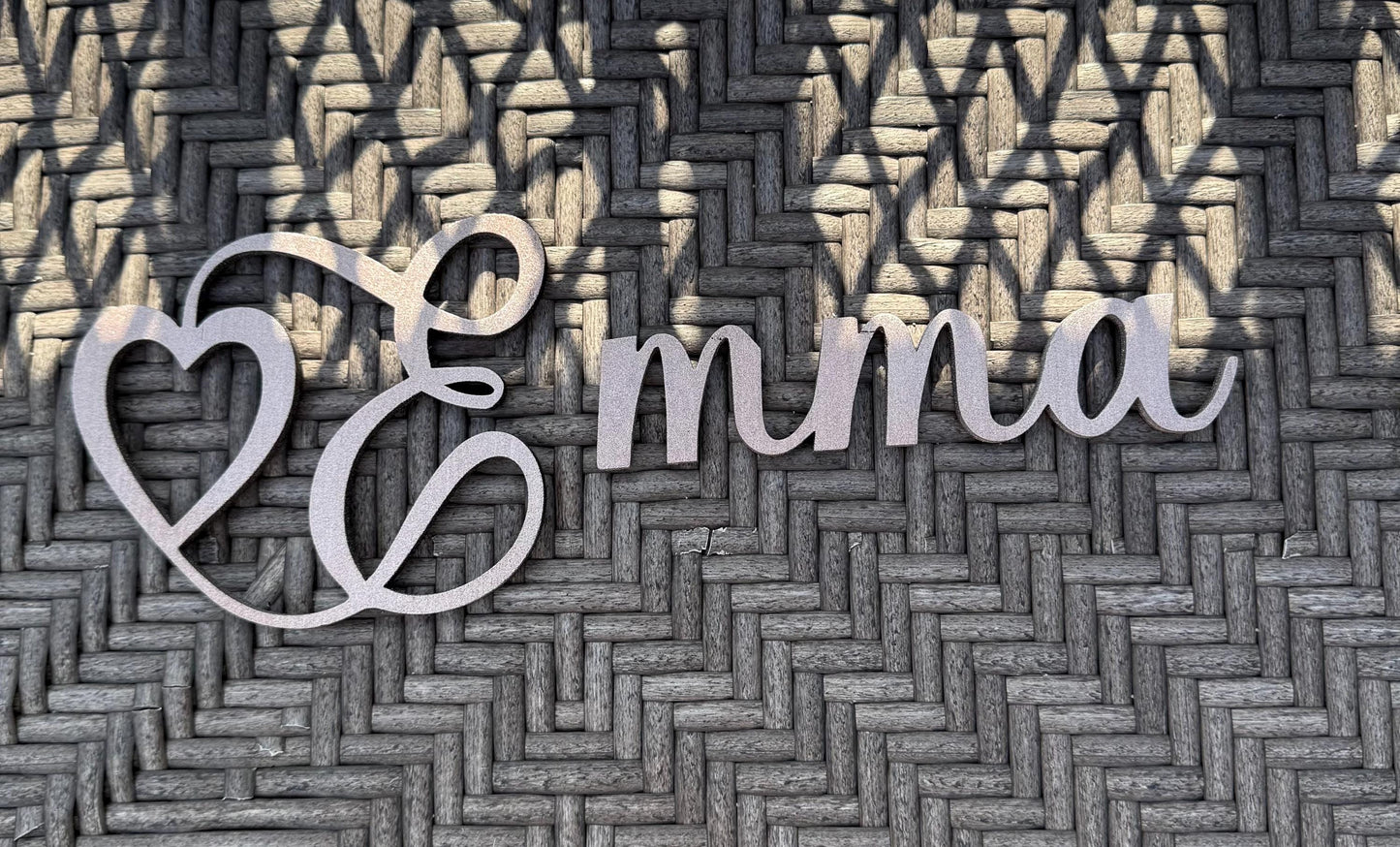 Custom Wooden Name Sign with Heart – Personalized Nursery Wall Décor – Baby Shower Gift – Free Shipping