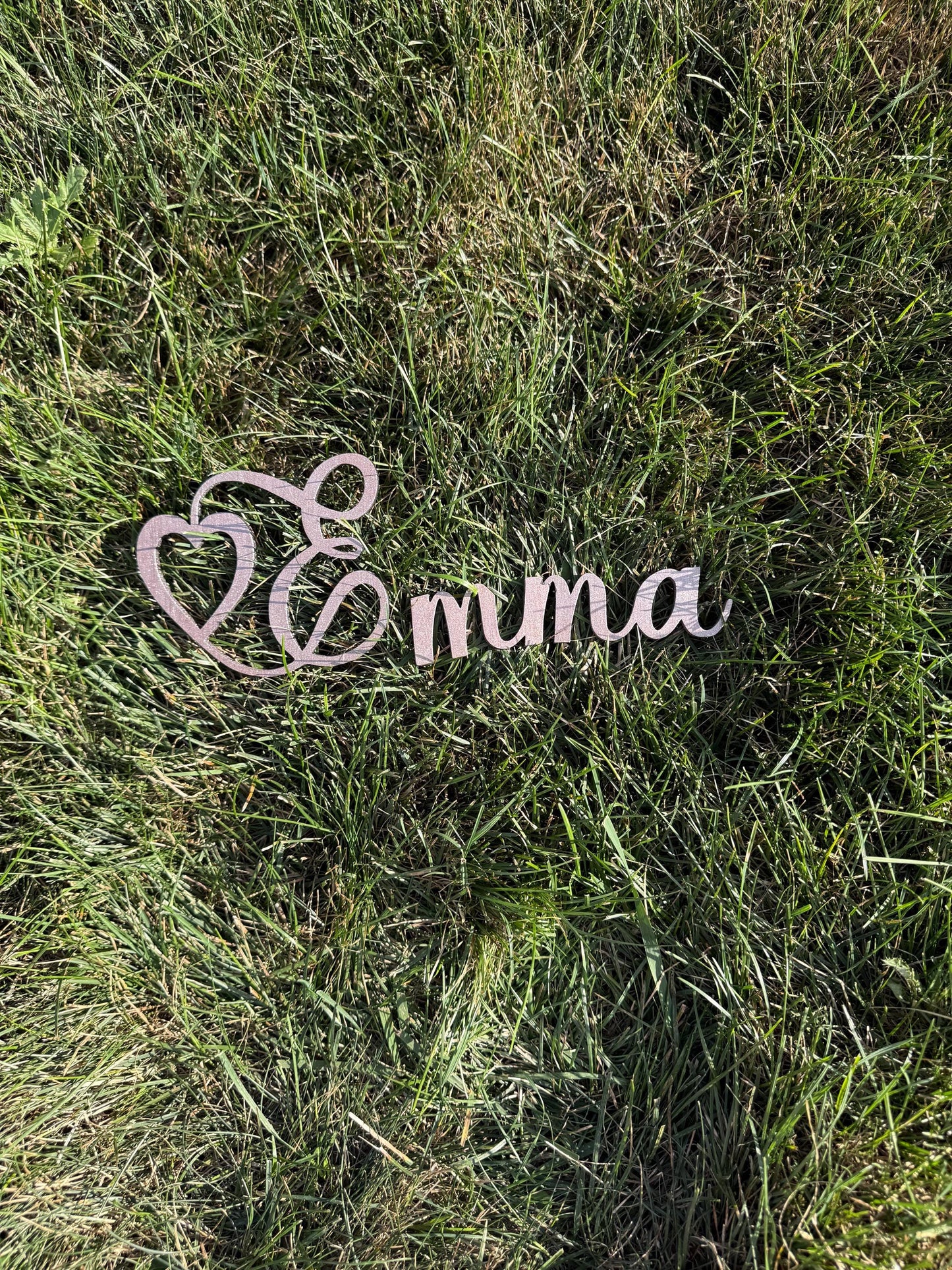 Custom Wooden Name Sign with Heart – Personalized Nursery Wall Décor – Baby Shower Gift – Free Shipping