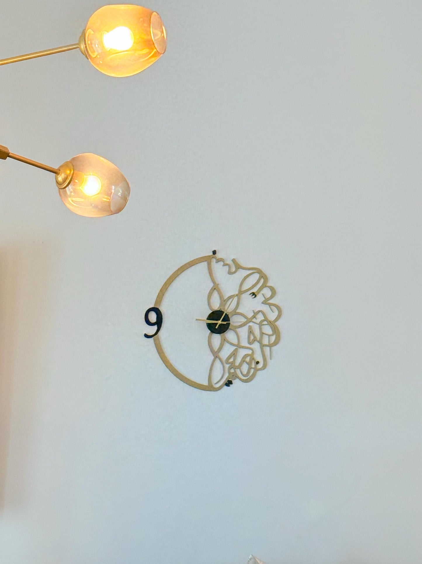 Arabic Wall Clock | Luxury Wooden Calligraphy Décor | “Bismillah Al-Rahman Al-Rahim” | Modern Islamic Home Art – Multiple Sizes