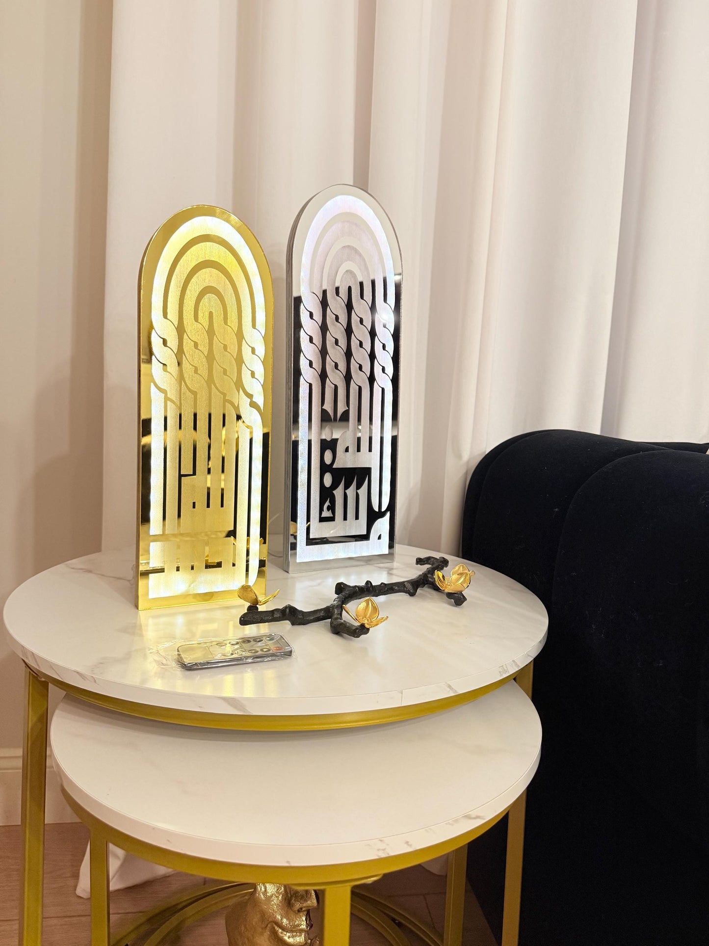 Exclusive Islamic LED Wall/Table Decor – Arabic Calligraphy Acrylic Art | Handmade | Custom Sizes 12” / 16” / 20” / 24” / 34” / 44” / 54”