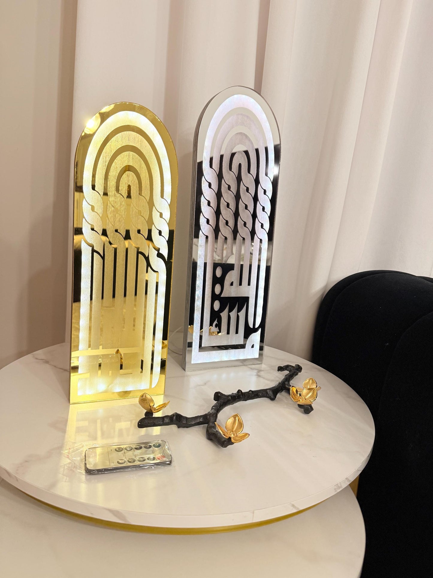 Exclusive Islamic LED Wall/Table Decor – Arabic Calligraphy Acrylic Art | Handmade | Custom Sizes 12” / 16” / 20” / 24” / 34” / 44” / 54”